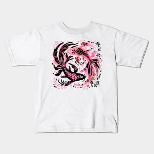 Cherry Blossom Koi Kids T-Shirt